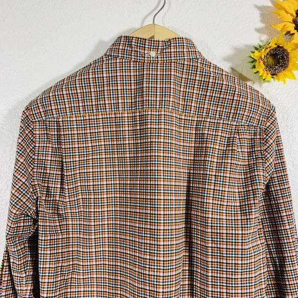 Fossil Plaid Multi-Color Button Up Cotton Men’s Shirt Size Small - Picture 7 of 12